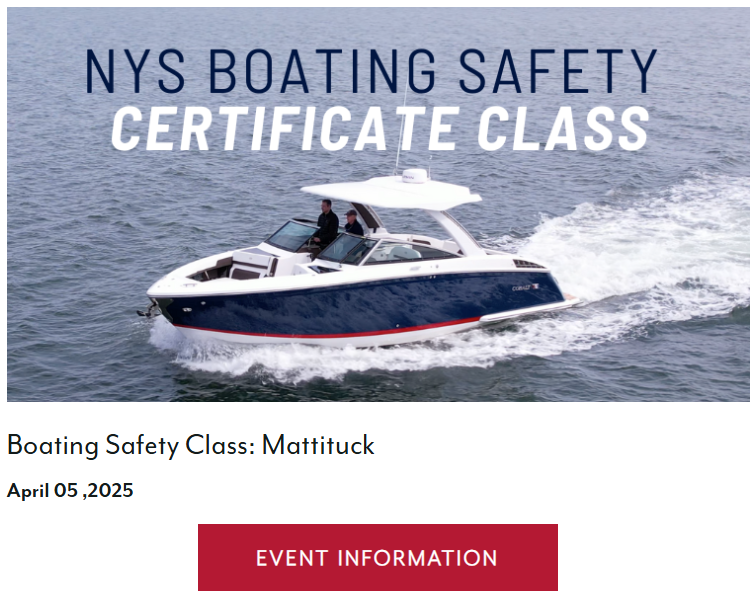 Where to take your boaters safety course