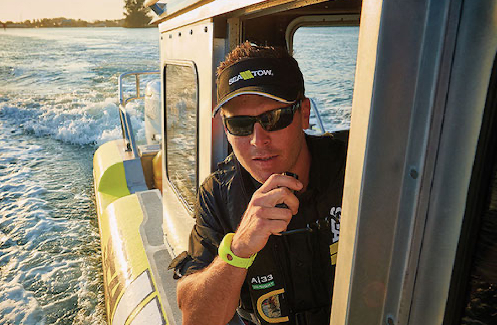 Sea Tow Captain on Boat